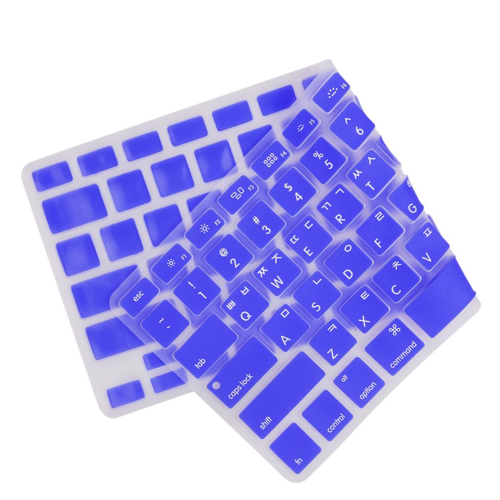 2xSilicone Soft Keyboard Skin Cover Anti-scratch for Macbook Pro 13" Laptop