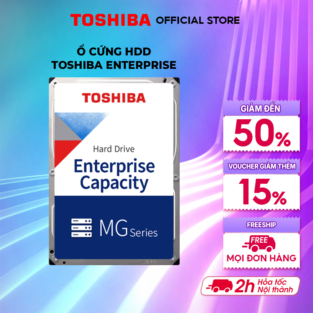 Ổ cứng HDD Toshiba Enterprise 7200 rpm 3.5-inch hoạt động 24/7 Bảo hành 5 năm Hàng chính hãng