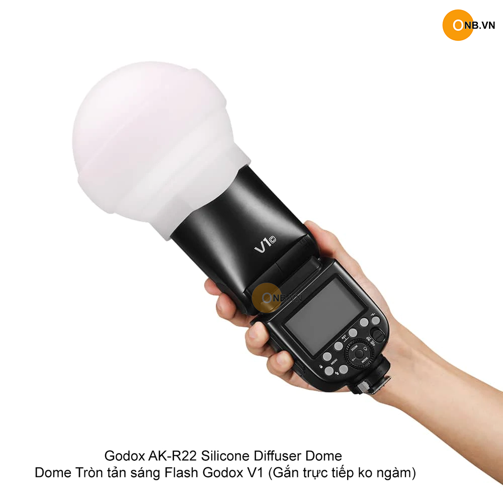 Godox AK-R22 Diffuser Dome tròn tản sáng Flash Godox V1