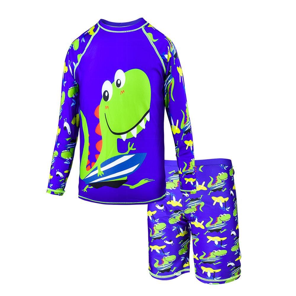 Mới Trẻ Em Bé Trai Đồ Bơi Bơi Tắm Lướt Sóng Bơi Chống Nắng Cá Mập In Bộ Đồ Bơi Đầu + Quần Short Trẻ Em Bé Trai Bơi Đi Biển