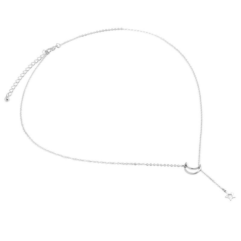 Dây chuyền mặt ngôi sao và mặt trăng thời trang cho nữ phukienshop