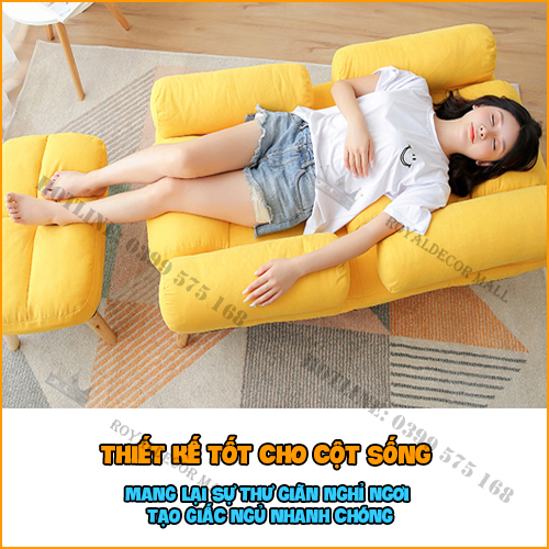 Ghế Lười Thư Giãn Cao Cấp, Ghế Bành Nằm Đọc Báo Nghỉ Ngơi Ngả 180°, Cấu Tạo Cực Êm, Khung Ghế Chắc Chắn. Có 3 Màu