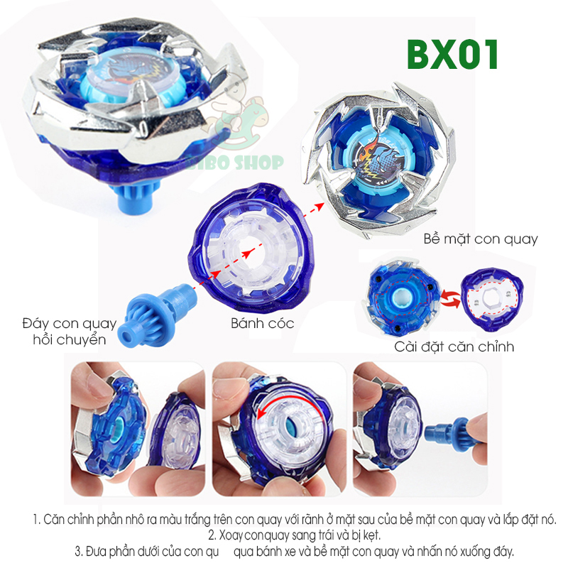 Con Quay BeybladeX BX01 - Starter Dran Sword 3-60F | Beyblade BX01 là một loại Beyblade tấn công