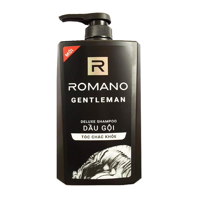 Dầu gội Romano GENTLEMAN cho tóc chắc khỏe chai 650ml+Tặng kèm Tắm gội 2in1 100g