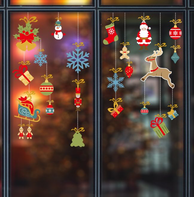 Decal trang trí tường NOEL - RÈM PHỤ KIỆN NOEL ĐỘC ĐÁO VUI NHỘN