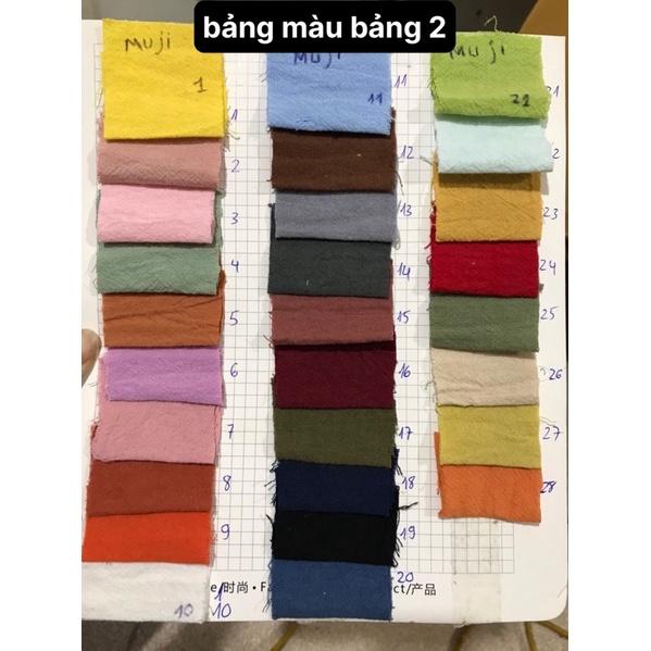 vải thô đũi trơn mềm mát ( thô cara ) 100% cotton