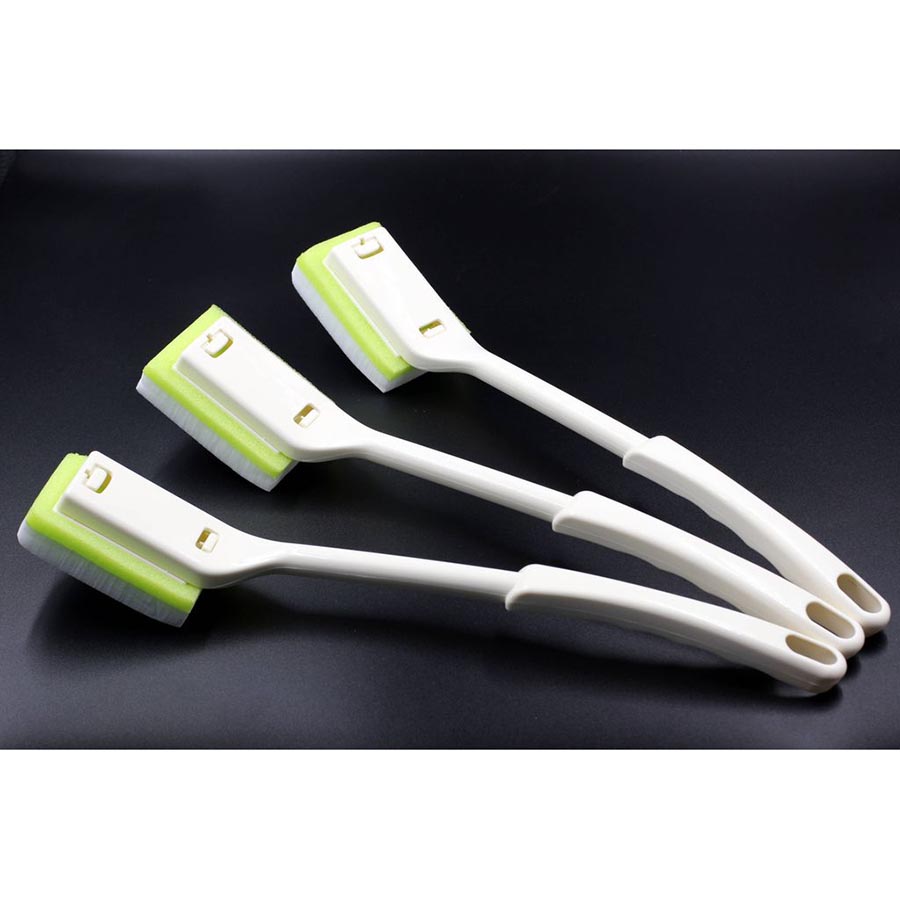 Combo Chổi Cọ Toilet Bằng Mút Xốp + Chai Tẩy Lồng Giặt Siêu Sạch Ultra Powers Cao Cấp - Nội Địa Nhật Bản