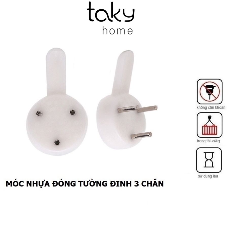 10 Móc Treo Tranh, Ảnh, Đồng Hồ, Móc Đinh 3 Chân, Không Cần Khoan Đục Tường, Siêu Chắc Chắn2220Set10