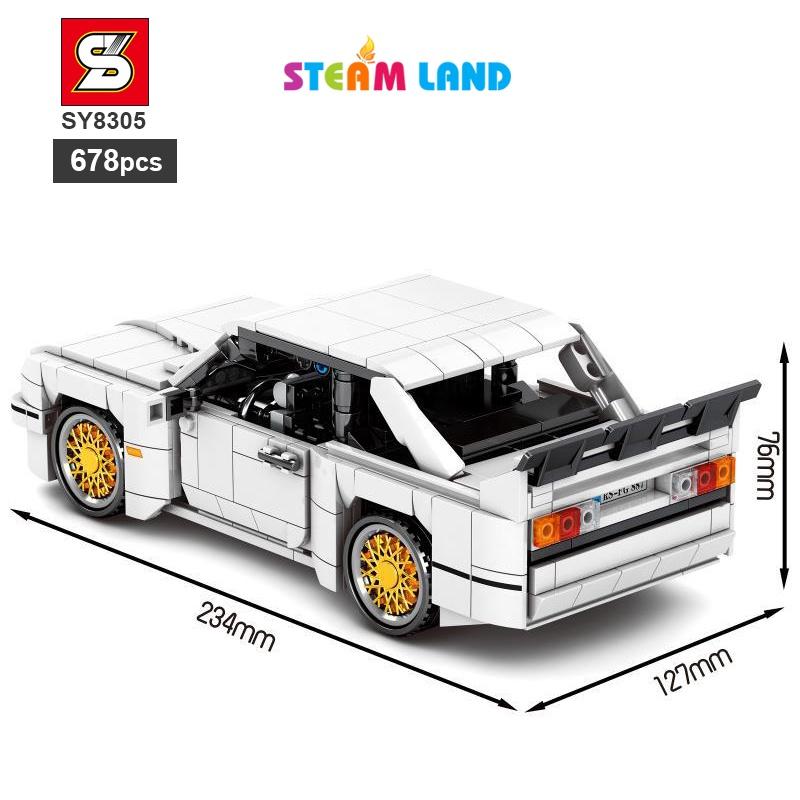 Đồ Chơi Lắp Ráp Xe Đua BMW E30 - SY BLOCK 8305
