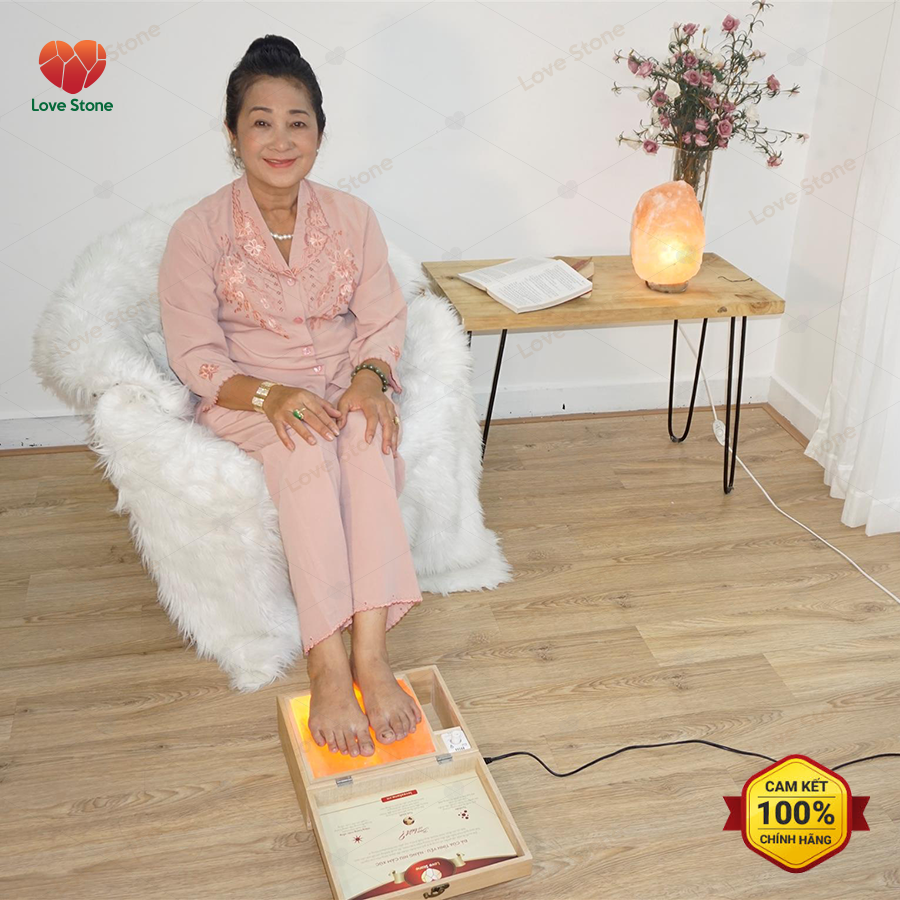 Hộp Đá Muối Massage Chân Love Stone Magic