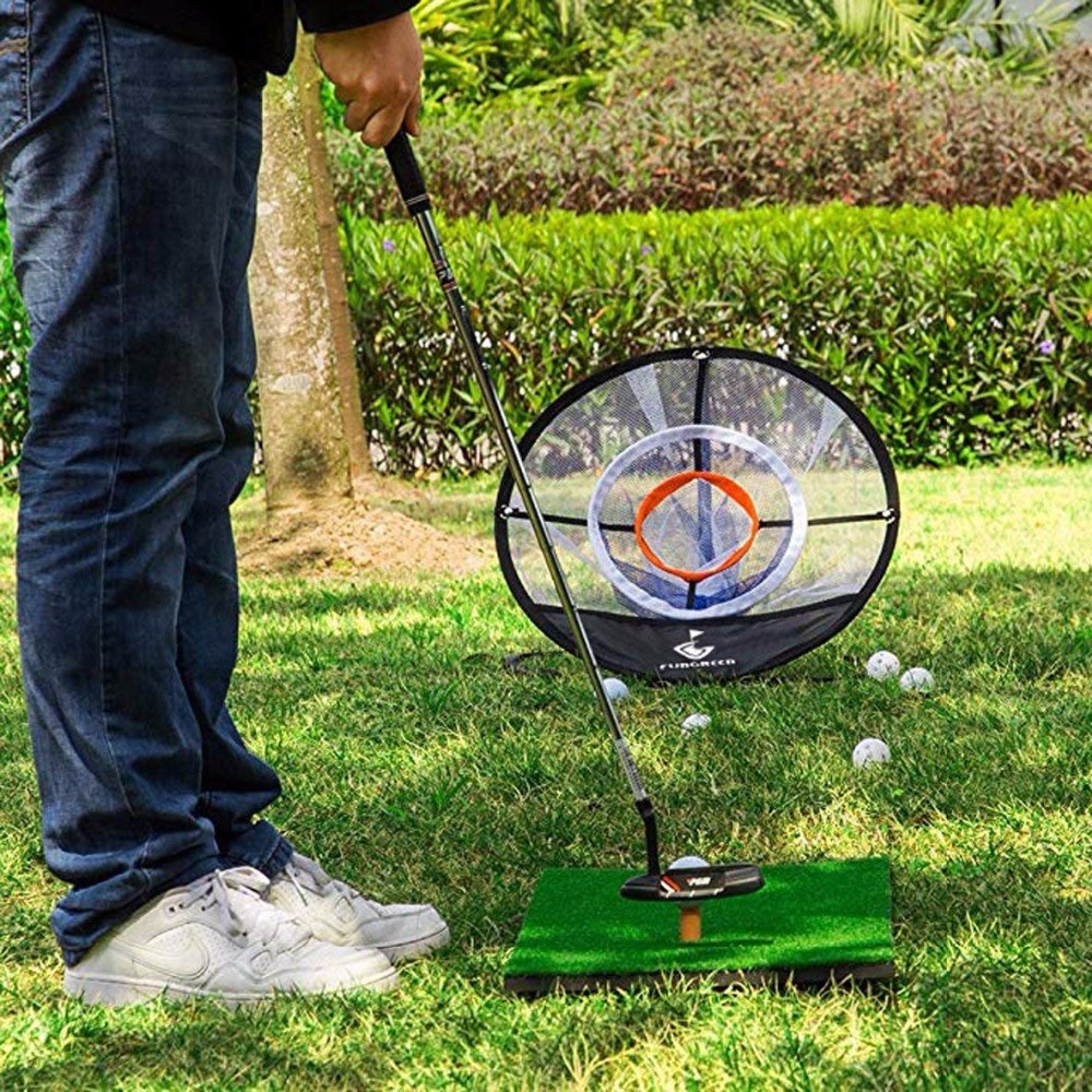 Combo giỏ chip + Thảm golf 0.3x0,6m