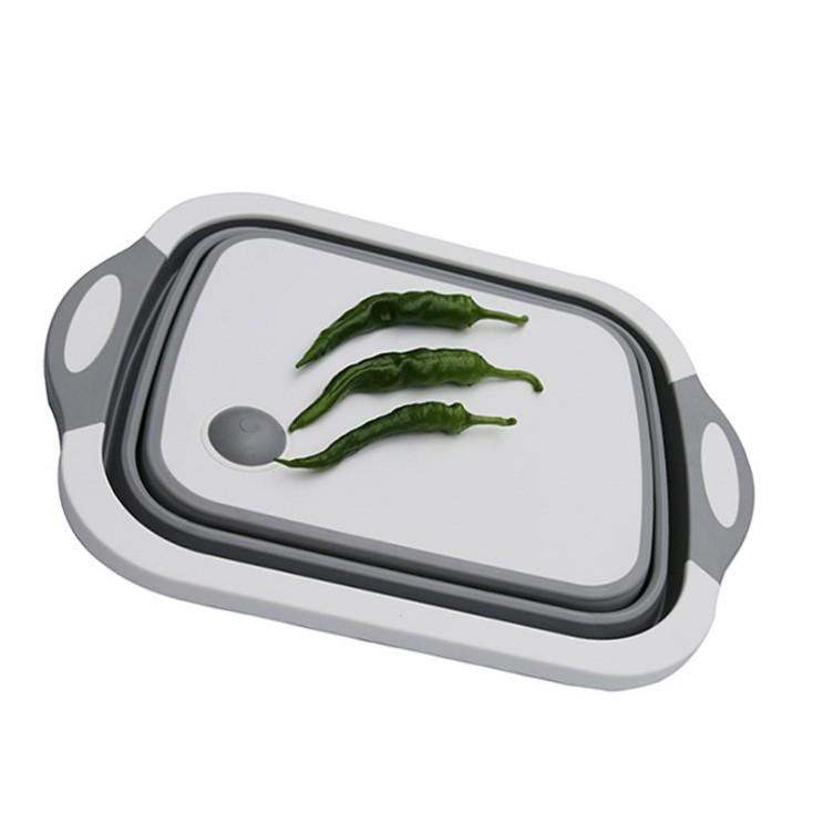 Bộ Rổ và Thớt Gấp Gọn 3in1