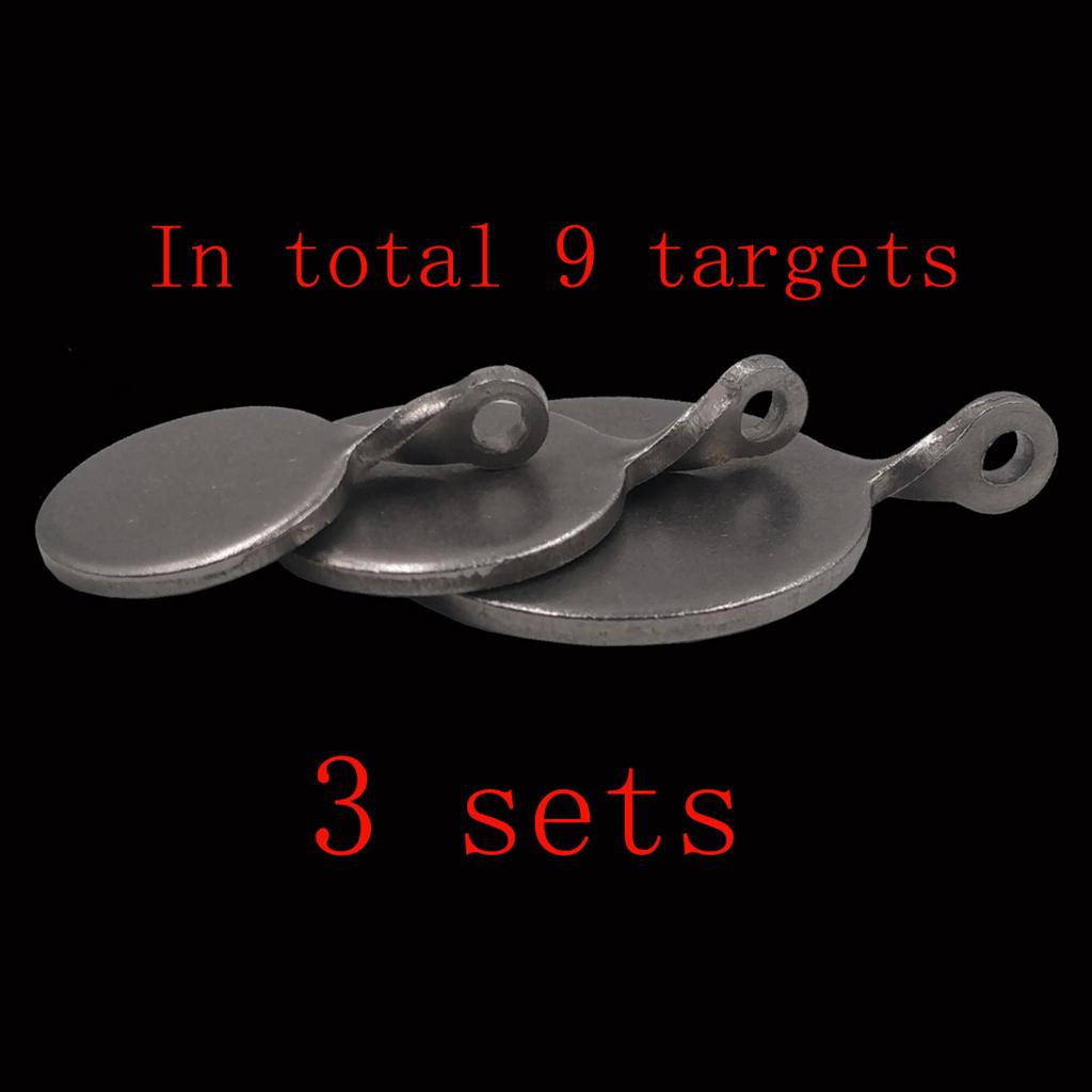 3pcs Stainless Steel Targets 2.5/3/4cm for Shooting Hunting Practice