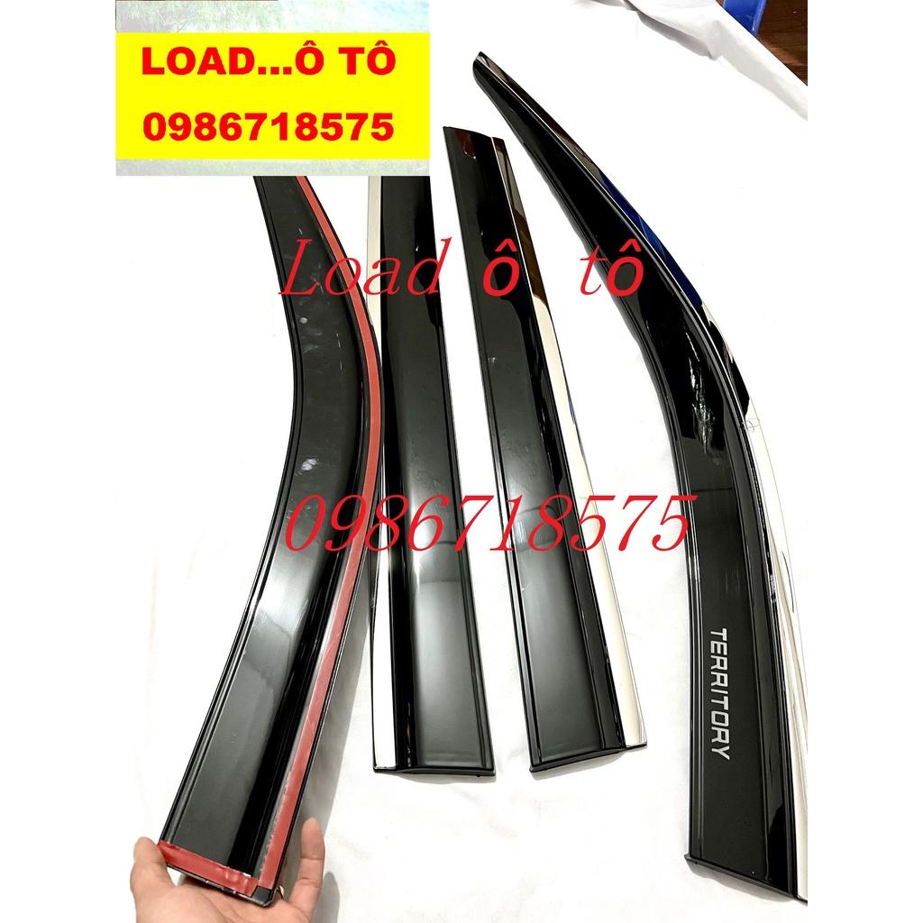 Vè Che Mưa, Viền Che Mưa Xe Ford TERRITORY 2023 Mẫu Vè Chỉ Inox, Vè Đen Cao Cấp