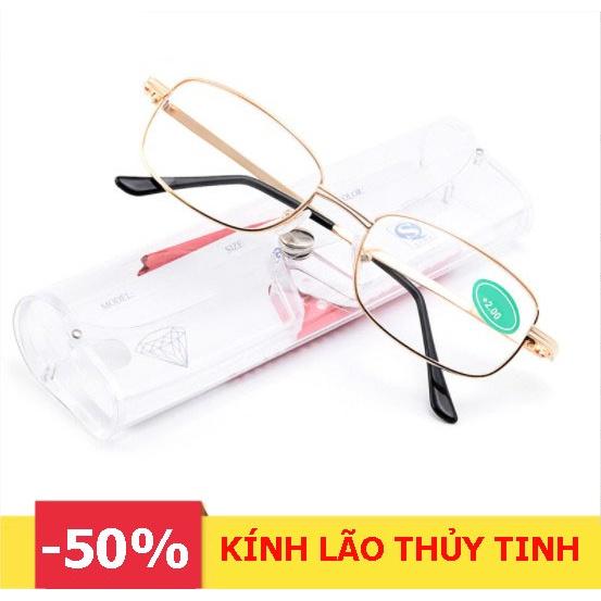 Kính lão thị viễn thị trung niên tròng Thủy tinh cường lực sáng rõ chống xước tốt