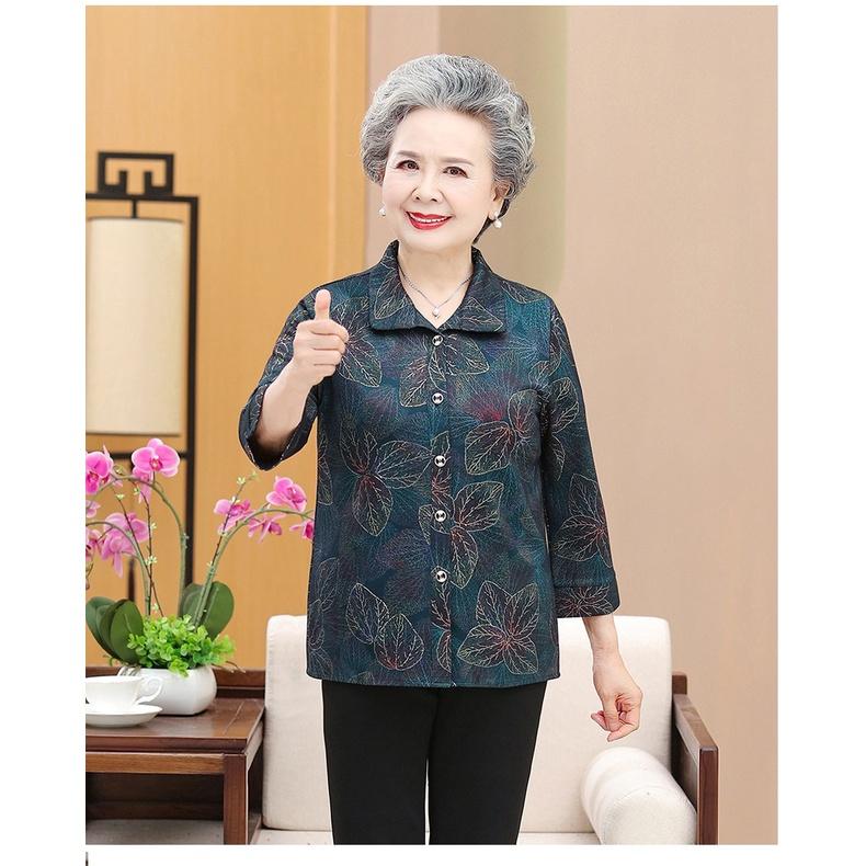 ÁO SƠ MI NGƯỜI GIÀ cao cấp co giãn, hàng sẵn,la bàng, A458
