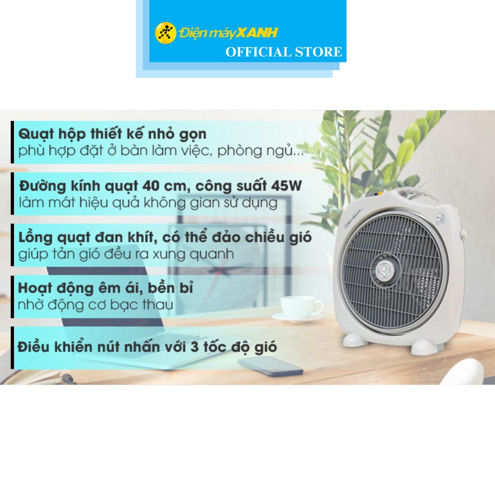 Quạt hộp Asia 3 cánh F16001 45W - Hàng Chính Hãng