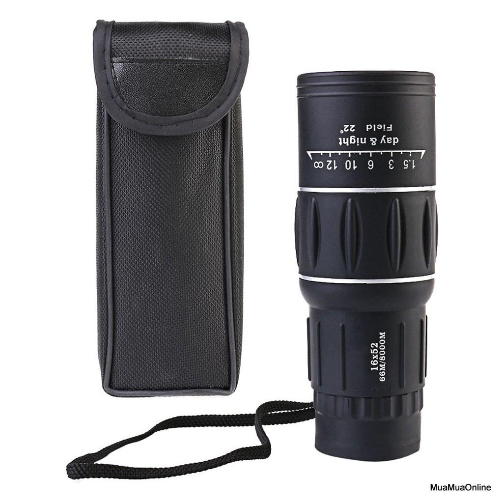 Ống Nhòm Một Mắt Siêu Nét Monocular 16x52 66m/8000m Kèm Túi Đựng