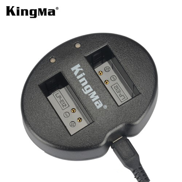 Bộ 2 pin và sạc đôi KingMa LP-E12 cho Canon M10 100D M2 - Hàng chính hãng