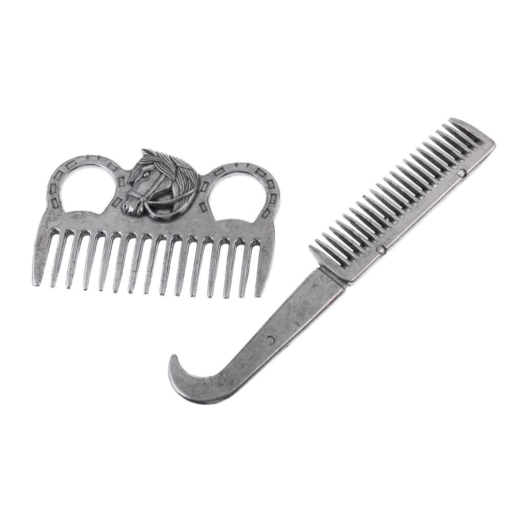 10 Pieces Horse Grooming Kit Equestrian Deluxe Horse Grooming Brush Comb
