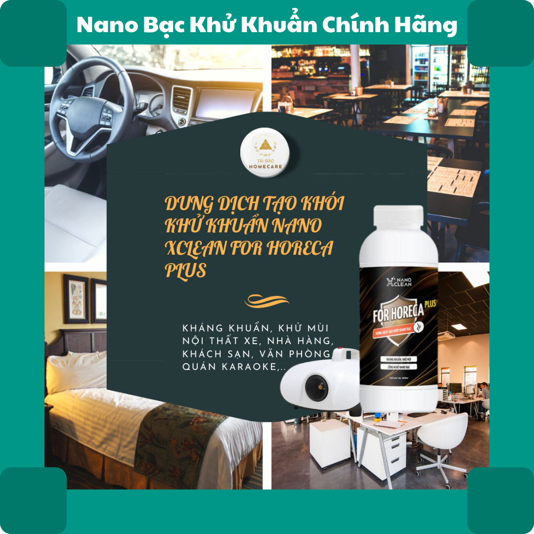 Dung dịch tạo khói khử khuẩn Nano Xclean For Horeca Plus 1L cho máy phun khói