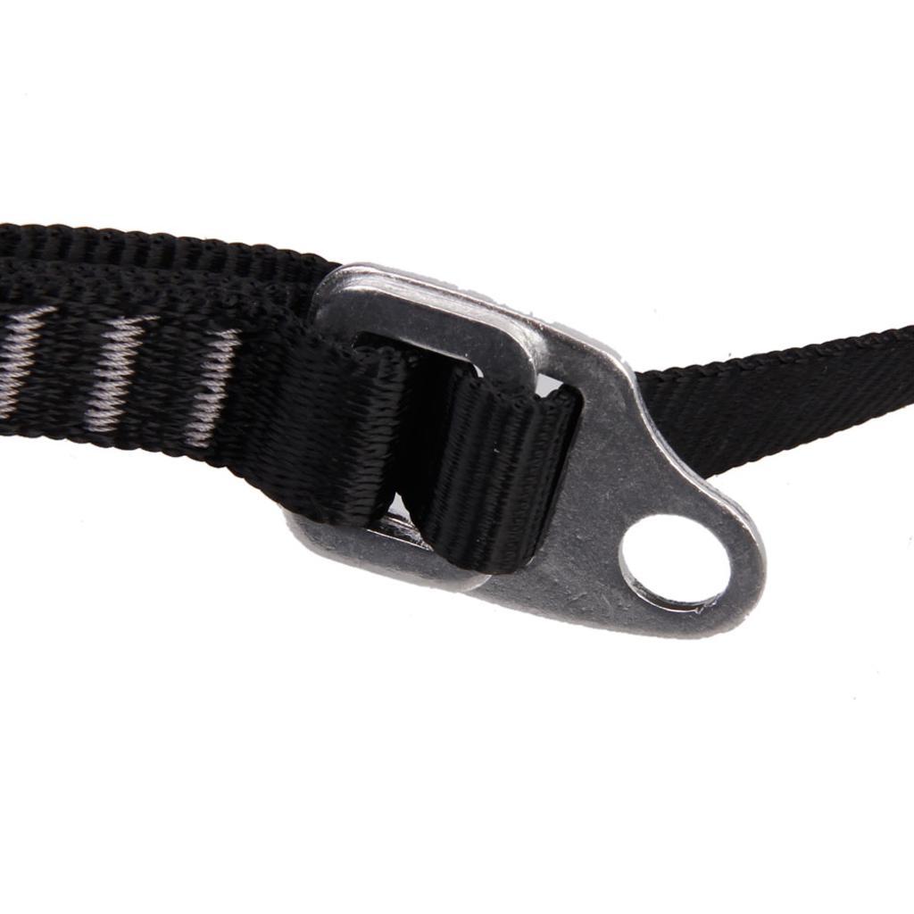 Adjustable Foot Sling Climbing Ascender Foot Loop Sling Rope Black