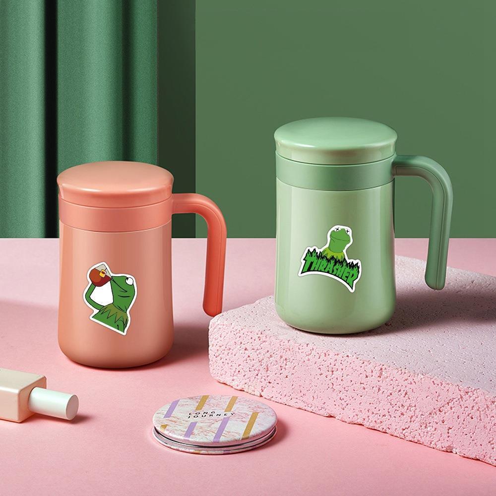 Sticker ếch kermit hoạt hình cute trang trí mũ bảo hiểm,guitar,ukulele,điện thoại,sổ tay,laptop-mẫu S57