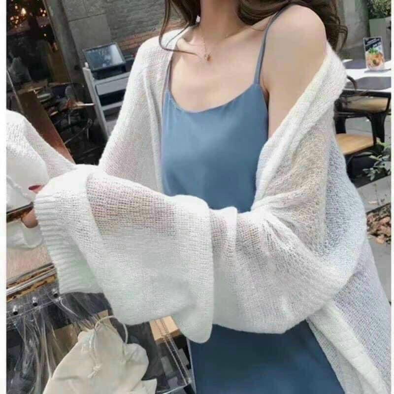 Áo khoác len cardigan phong cách Hàn Quốc