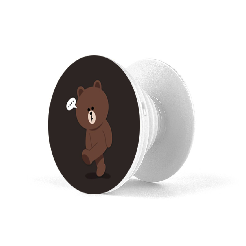 Gía đỡ điện thoại đa năng, tiện lợi - Popsockets - In hình GAUBROWN 01 - Hàng Chính Hãng