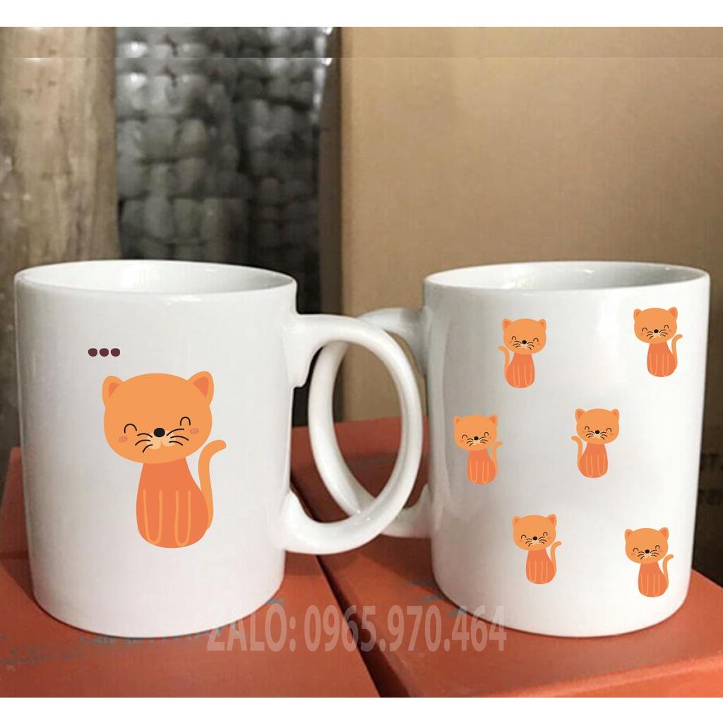 Ly Sứ Có Quai Họa Tiết Con MÈO Siêu Dễ Thương - In hình lên ly sứ, cốc theo yêu cầu của bạn - HÌNH LỚP, CÔNG TY