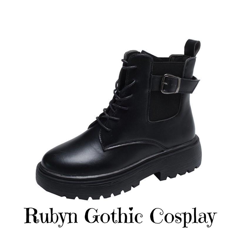 Giày Boots Chiến Binh Mẫu mới 2021 ( BÓNG và NHÁM ) Size 35 - 40