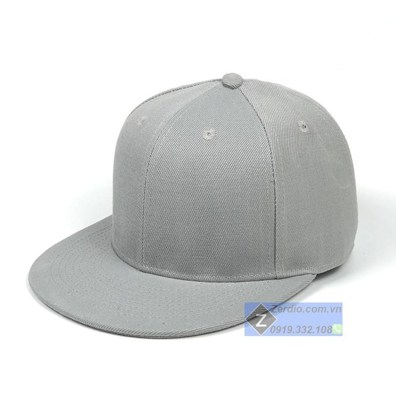 Mũ nam nữ trơn Snapback Classic đen, đỏ, xám đẹp, phong cách hiphop tối giản