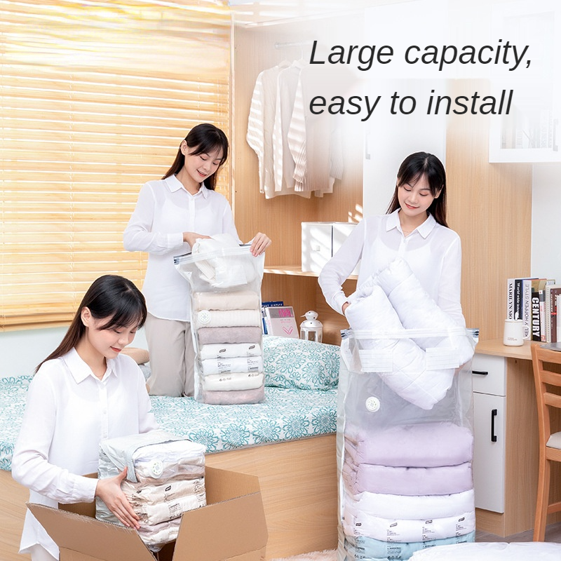 TIANMI Hút Chân Không Nén Túi Hút Không Túi Bảo Quản Hộ Gia Đình Quần Áo Cotton Chần Gòn Hoàn Thiện Quần Áo Túi Hút Chân Không Đóng Gói Túi