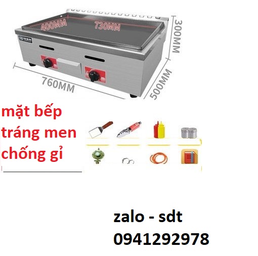 Bếp chiên mặt phẳng dùng gas giá 4 triệu 6