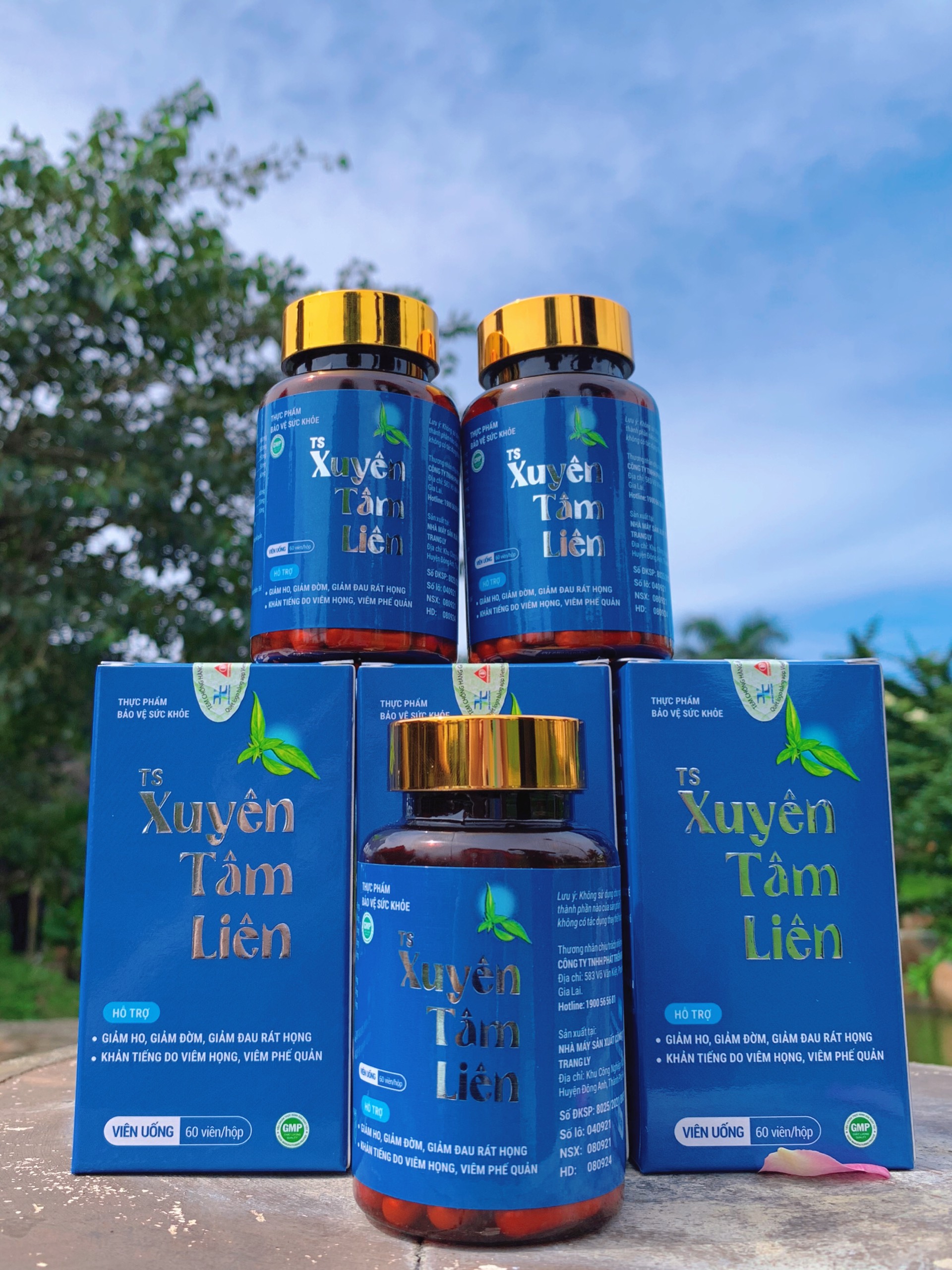 Bổ phế hỗ trợ giảm ho, giảm đờm - TS XUYÊN TÂM LIÊN - Lọ 30,60 Viên
