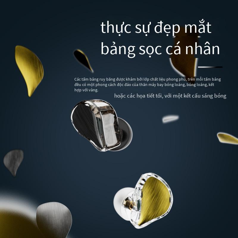 Tai nghe nhét tai có dây hai chân được ưa chuộng nhất trong tai chế độ riêng tư mới, tai nghe chơi game điều khiển bằng dây 3,5 mm có độ trung thực cao