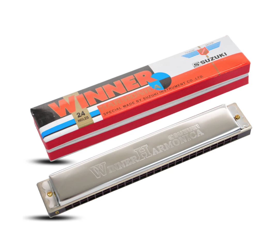 Kèn Harmonica Suzuki Winner W-24 Lỗ Tremolo Tone C Đô Trưởng