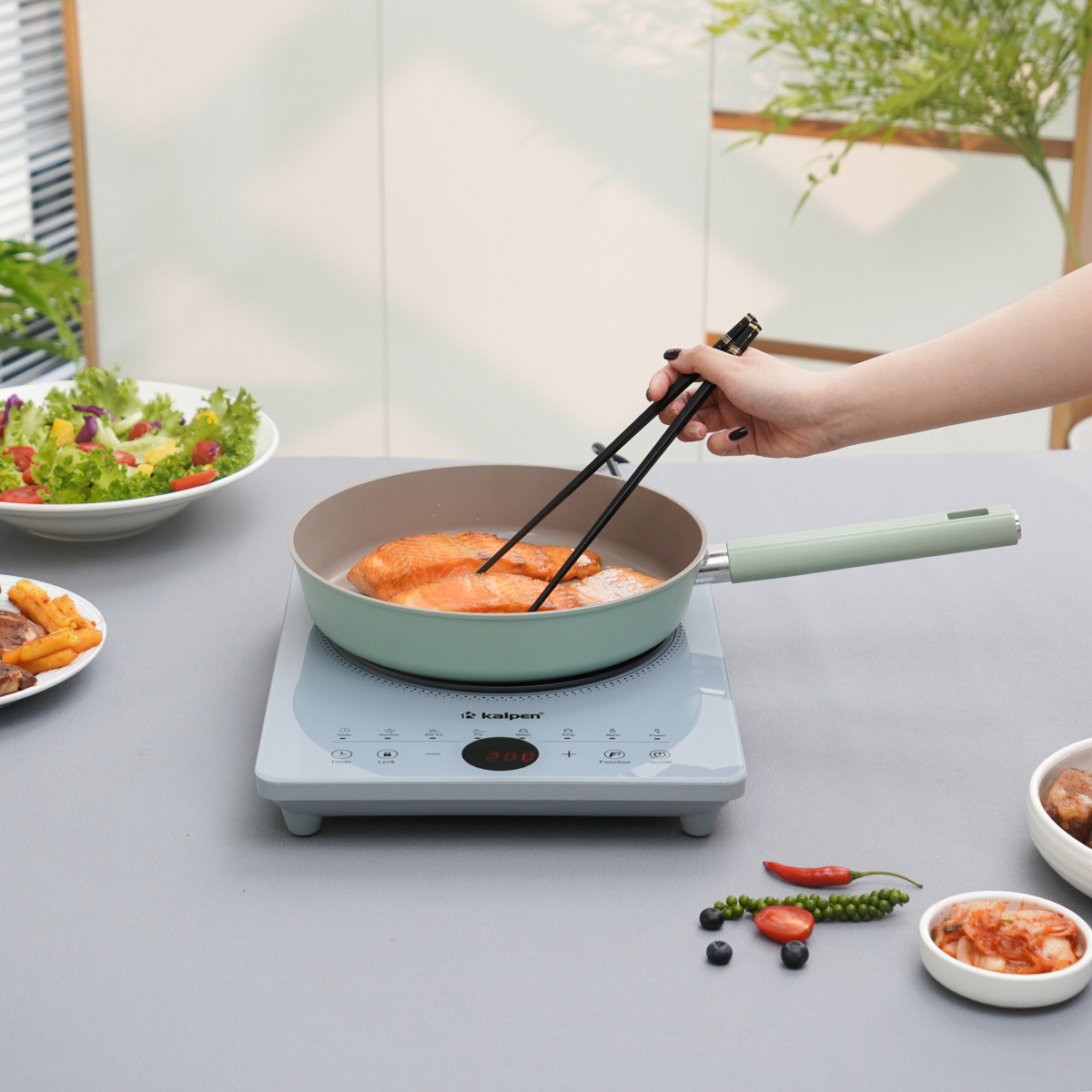 Bếp điện từ đơn Kalpen công suất 2000W hàng Đức, bảo hành 2 năm hàng chính hãng