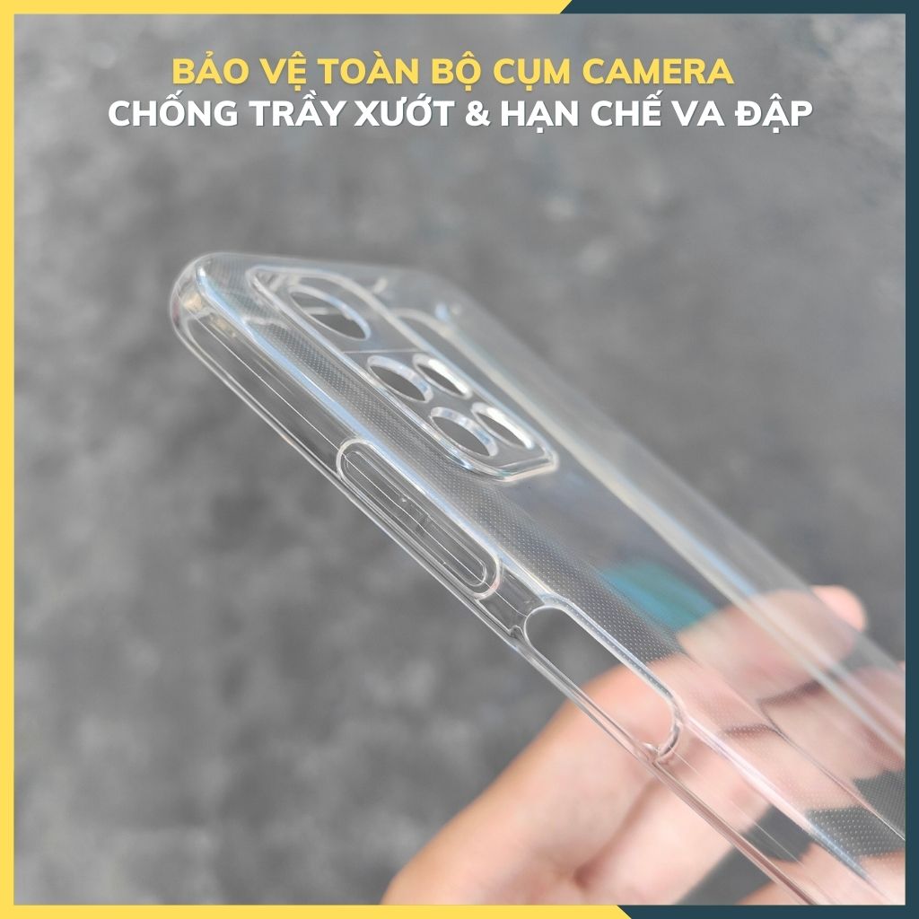Ốp lưng trong suốt silicon GOR dành cho redmi note 11 5g bảo vệ camera dẻo siêu mỏng - Hàng nhập khẩu