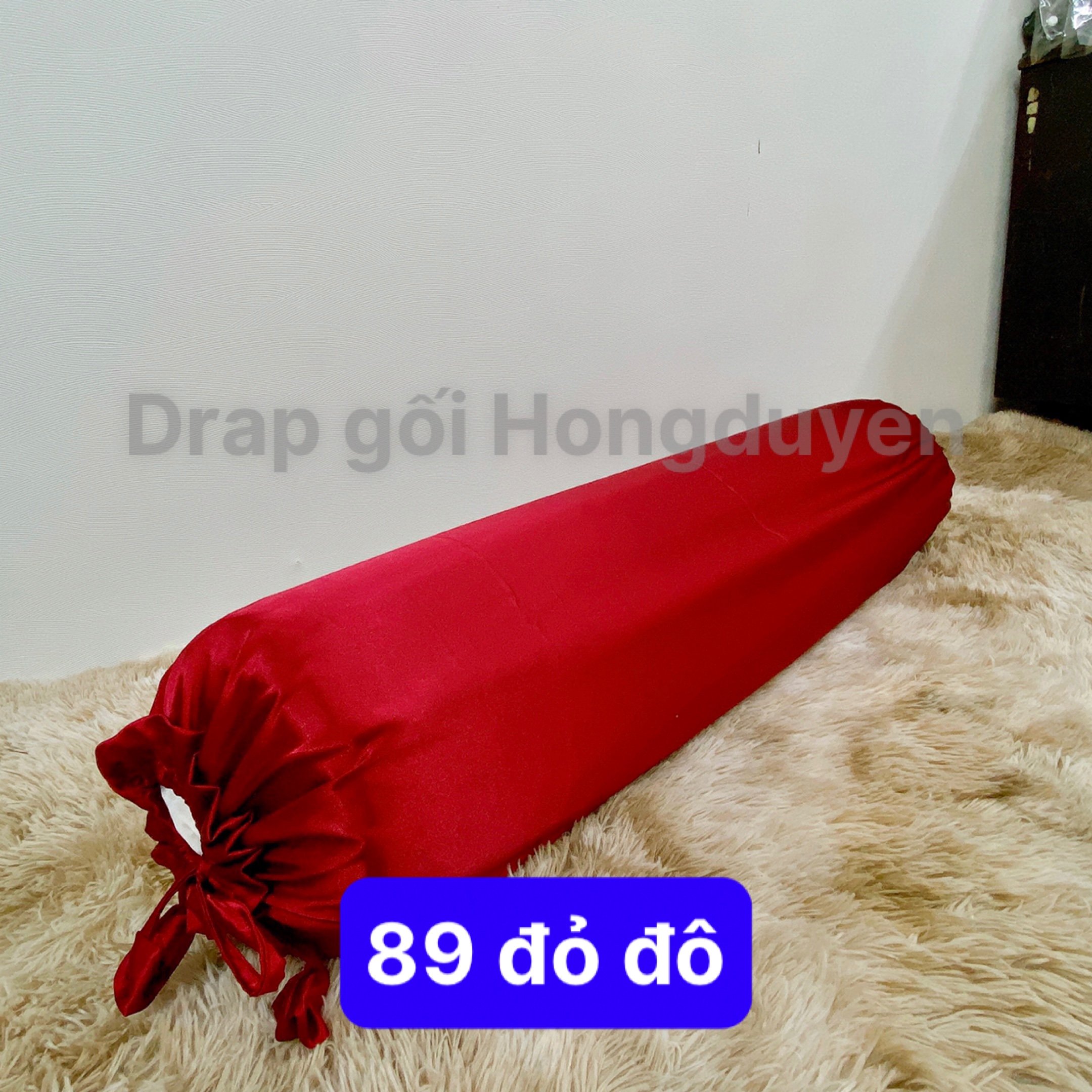 Trọn bộ chăn-vỏ gối-ga phi bóng (chân nệm dưới 15cm) 1m6/1m8 trơn đỏ đô 89. Bộ drap phi bóng 1 màu. Bộ grap phi bóng. Bộ drap phi lụa. Bộ grap phi lụa. Bộ ga phi lụa. Ga giường - drap giường - grap giường - ra giường.