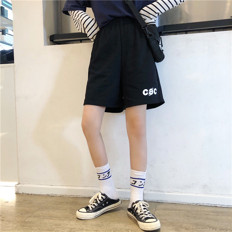 Quần sọt nam nữ ống rộng Yinxx, quần sooc vải unisex lưng thun QS35
