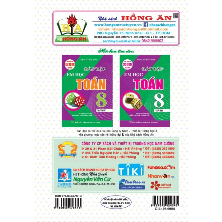 SÁCH - Em học toán 8 - tập 1 MK