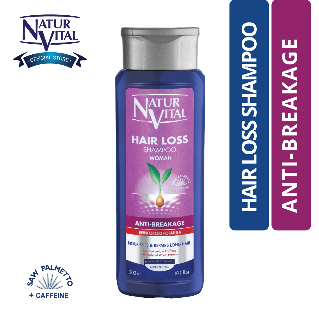 Dầu Gội NaturVital Hair Loss Anti-Breakage Chiết Xuất Lúa Mì & Nhân Sâm Ngăn Ngừa Gãy Rụng Chuyên Sâu, Hỗ trợ Dưỡng Ẩm & Tăng Cường Độ Bóng Cho Tóc
