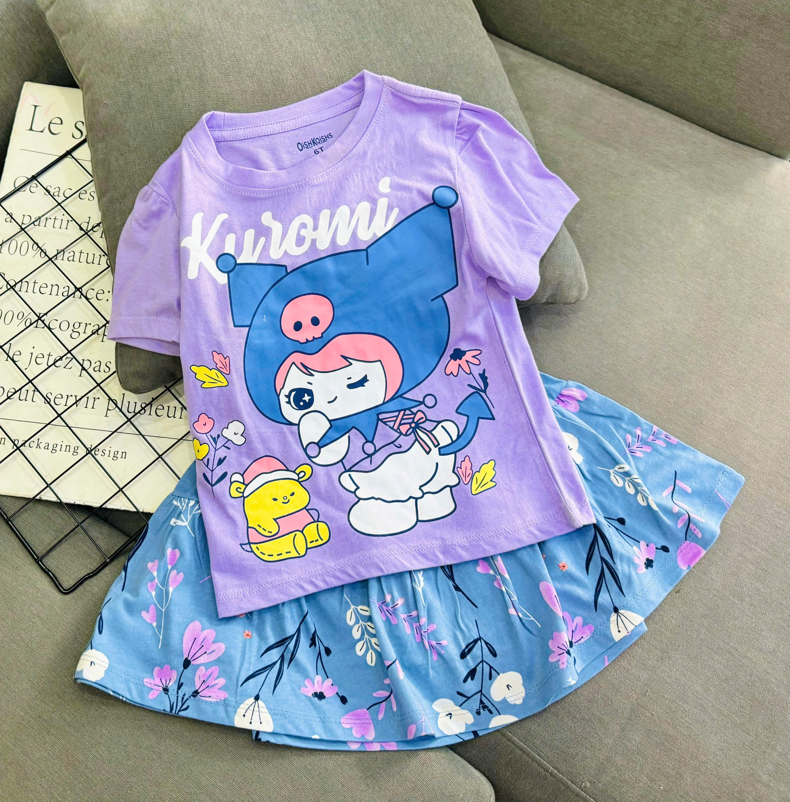 đồ bộ giả váy cho bé gái từ 12-40kg hàng xuất khẩu vải mềm