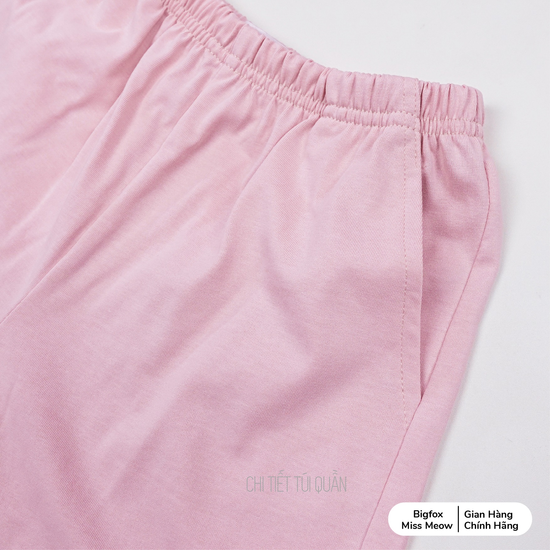 Bộ quần áo bé gái Bigfox Miss Meow mùa hè size đại vải cotton in gấu cỡ 3,6,9,11 tuổi 30kg 40kg