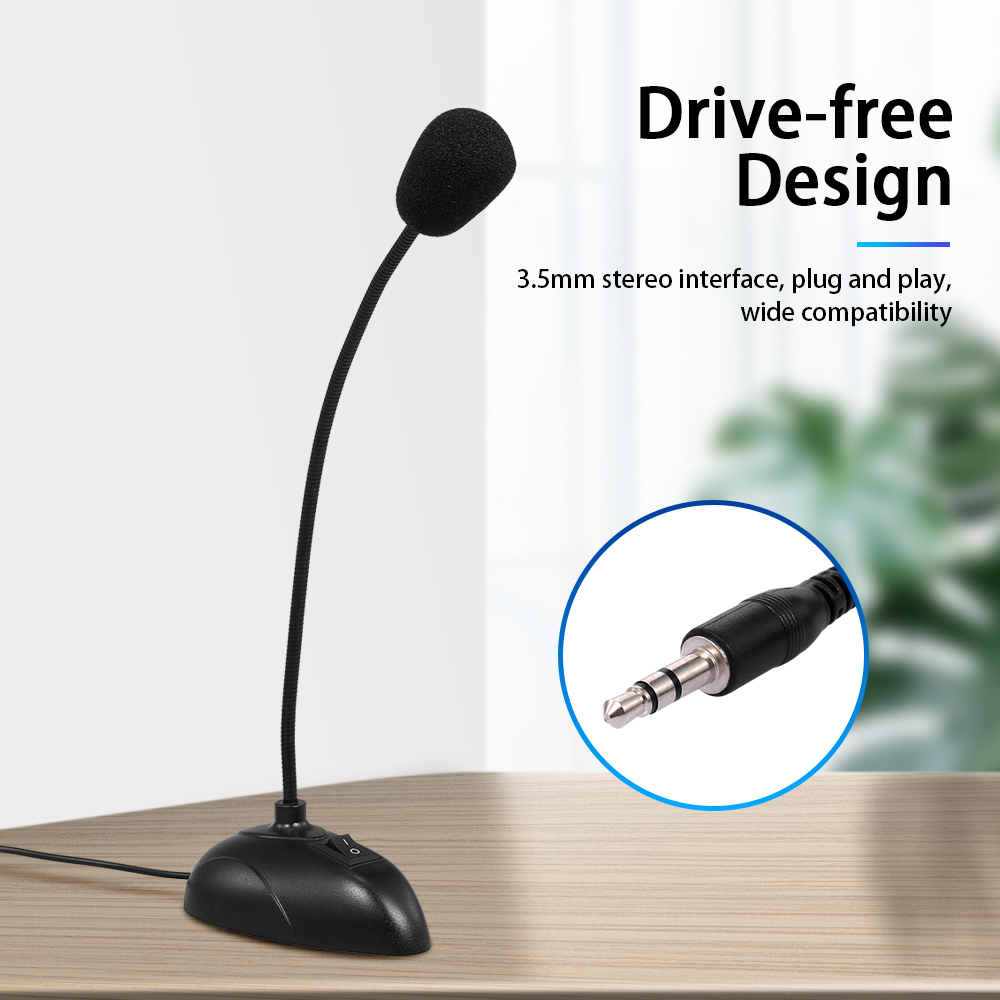 Máy Tính Để Bàn Với Micrô Có Dây Giao Diện 3,5 Mm Cho Bài Giảng Hội Nghị Trò Chuyện Bằng Giọng Nói