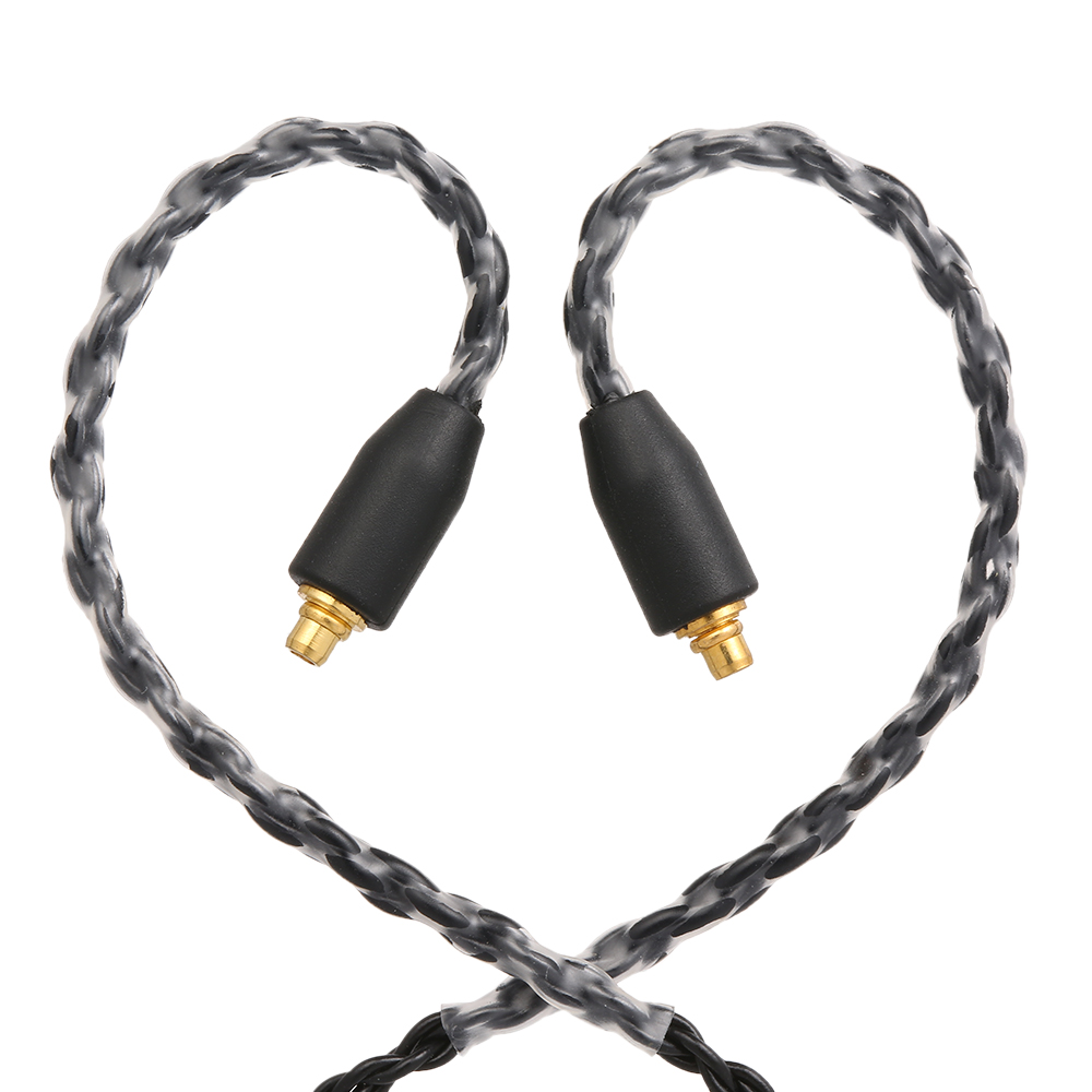 Đầu nối MMCX Thay thế Cáp tai nghe 3.5mm Có thể tháo rời Dây điều khiển trong dòng với Mic cho Shure