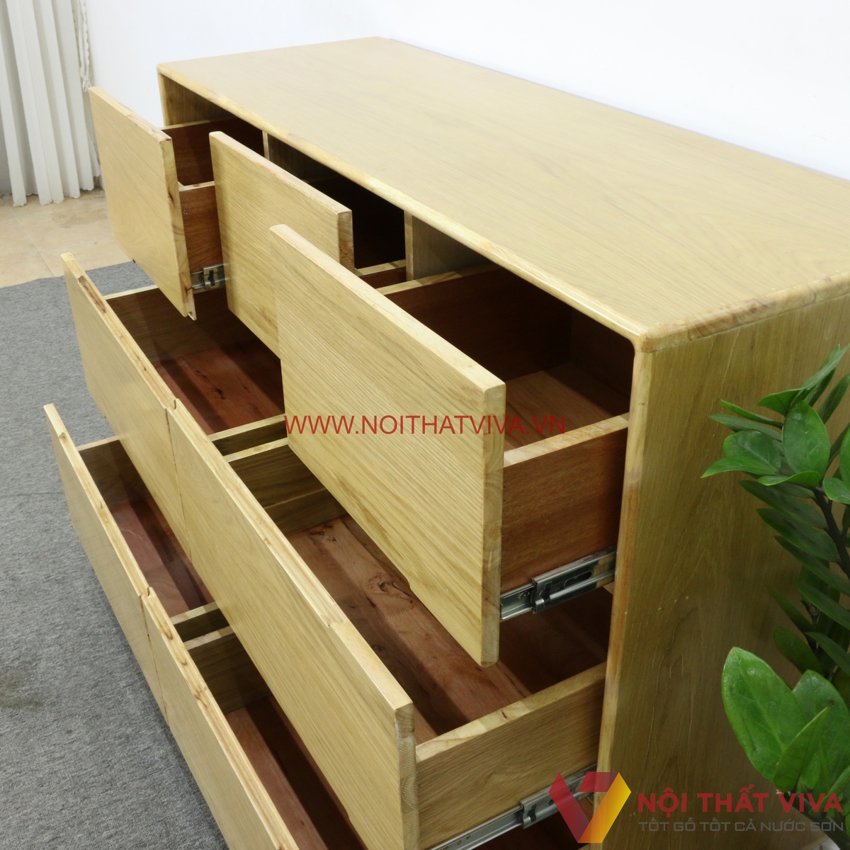 Tủ Gỗ Nhỏ Đựng Quần Áo Chân Cao Màu Sồi Mỹ Tự Nhiên Bền Đẹp Giá Rẻ
