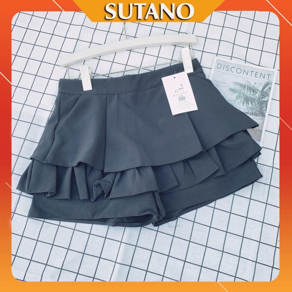 Chân váy ngắn nhiều tầng dập ly bung đẹp SUTANO MÃ CV392