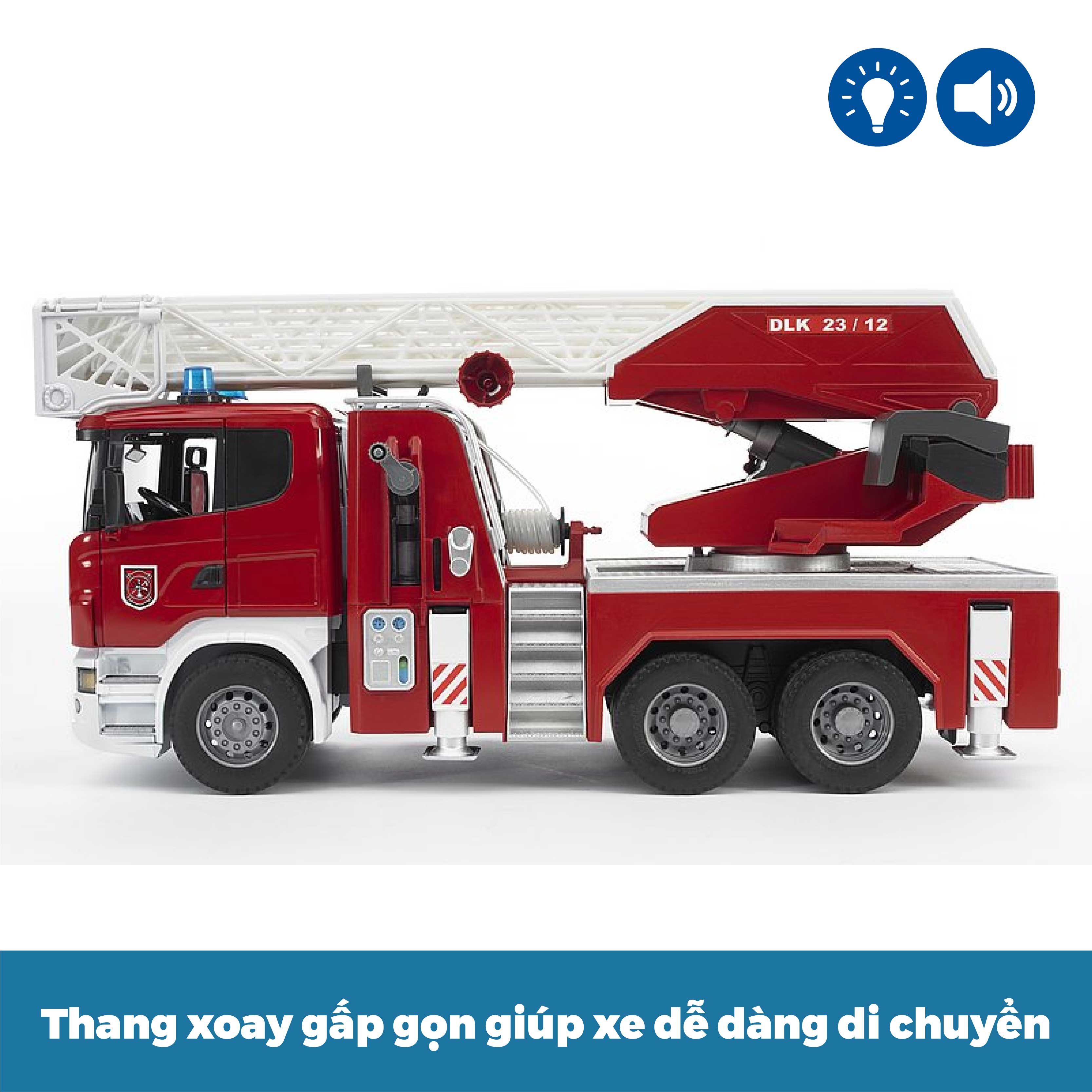 Đồ Chơi BRUDER Dạng Mô Hình Theo Tỷ Lệ Thu Nhỏ 1:16 Xe Cứu Hỏa Than BRU03590